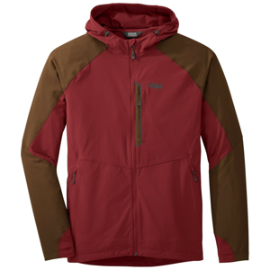 Pánská bunda Outdoor Research Ferrosi Hooded Jacket Velikost: L / Barva: červená