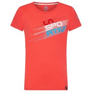 Dámské triko La Sportiva Stripe Evo T-Shirt W Velikost: S / Barva: červená