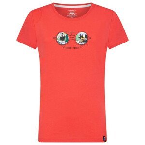 Dámské triko La Sportiva View T-Shirt W Velikost: S / Barva: červená