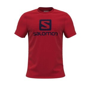 Pánské triko Salomon Outlife Logo Ss Tee M Velikost: M / Barva: červená
