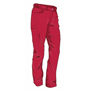 Dámské kalhoty Warmpeace Crystal Lady Velikost: M / Barva: červená