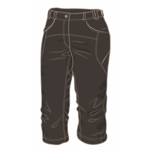 Dámské 3/4 kalhoty Warmpeace Flash Velikost: M / Barva: černá