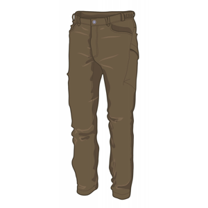 Pánské kalhoty Warmpeace Hermit Velikost: M / Barva: hnědá