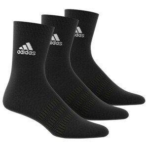Ponožky Adidas Light Crew 3Pp Velikost ponožek: 37-39 / Barva: černá