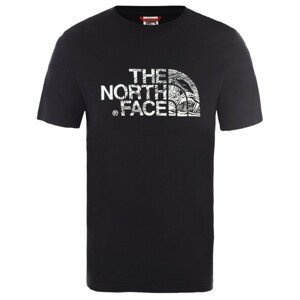 Pánské triko The North Face Woodcut Dome Tee-Eu Velikost: XXL / Barva: černá
