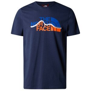 Pánské triko The North Face Mountain Line Tee - Eu Velikost: L / Barva: tmavě modrá