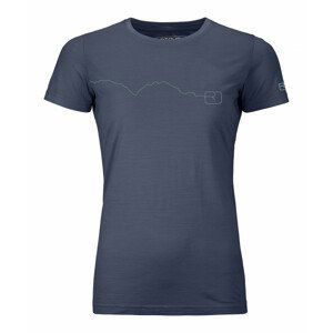 Dámské triko Ortovox 120 Tec Mountain T-Shirt W Velikost: XS / Barva: modrá