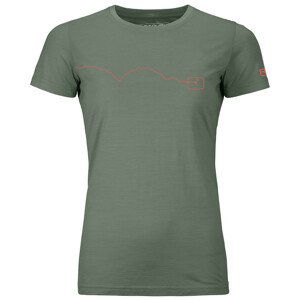 Dámské triko Ortovox 120 Tec Mountain T-Shirt W Velikost: S / Barva: zelená