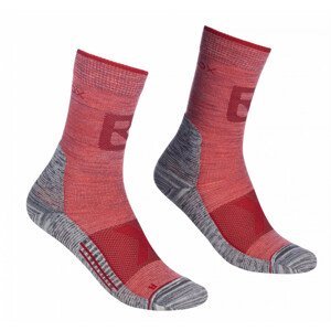 Dámské ponožky Ortovox Alpinist Pro Compr Mid Socks W Velikost ponožek: 42-44 / Barva: červená