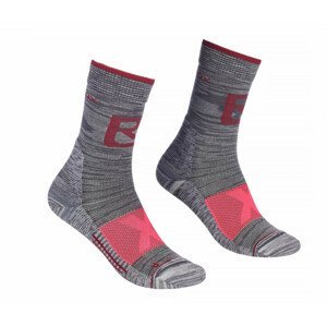 Dámské ponožky Ortovox Alpinist Pro Compr Mid Socks W Velikost ponožek: 35-38 / Barva: šedá