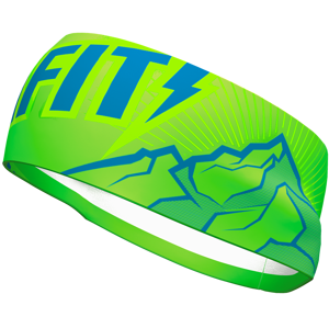 Čelenka Dynafit Graphic Performance Headband Obvod hlavy: 58 cm / Barva: modrá/zelená