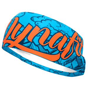 Čelenka Dynafit Graphic Performance Headband Obvod hlavy: 58 cm / Barva: modrá/oranžová