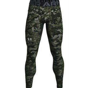 Pánské spodky Under Armour HG Armour Camo Lgs Velikost: XXL / Barva: zelená