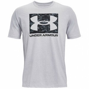 Pánské triko Under Armour ABC Camo Boxed Logo SS Velikost: M / Barva: světle šedá