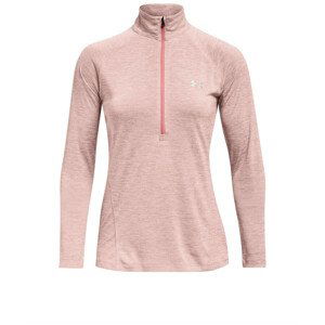 Dámské funkční triko Under Armour Tech 1/2 Zip - Twist Velikost: S / Barva: růžová