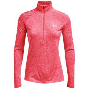 Dámské funkční triko Under Armour Tech 1/2 Zip - Twist Velikost: L / Barva: růžová