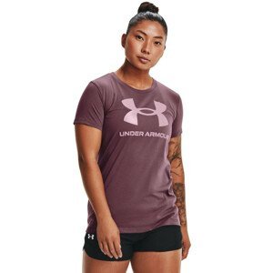 Dámské triko Under Armour Live Sportstyle Graphic SSC 2021 Velikost: XS / Barva: tmavě fialová/růžová