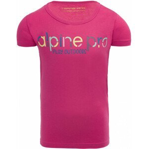 Dětské triko Alpine Pro Loddo Dětská velikost: 104-110 / Barva: růžová