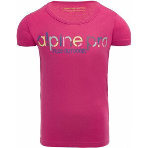 Dětské triko Alpine Pro Loddo Dětská velikost: 152-158 / Barva: růžová