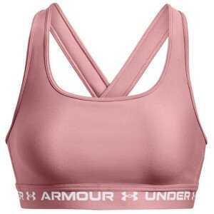 Podprsenka Under Armour Crossback Mid Bra Velikost: XL / Barva: růžová/bílá