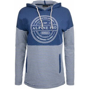 Dámská mikina Alpine Pro Karola Velikost: XL / Barva: modrá
