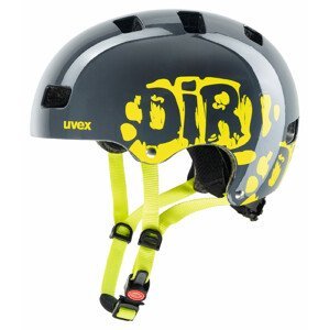 Dětská cyklistická helma Uvex Kid 3 Velikost helmy: 55-58 cm / Barva: šedá/žlutá