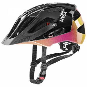 Cyklistická helma Uvex Quatro Velikost helmy: 52-57 cm / Barva: černá/růžová