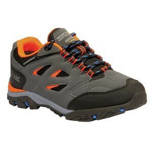 Dětské boty Regatta Holcombe Low Jnr Velikost bot (EU): 33 / Barva: šedá/oranžová