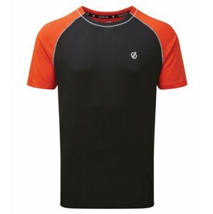 Pánské triko Dare 2b Peerless Tee Velikost: XXXL / Barva: černá/oranžová