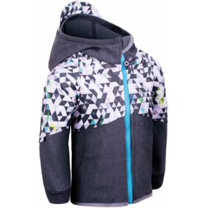 Dětská softshellová bunda Unuo bunda s fleecem Street Dětská velikost: 134-140 / Barva: šedá/modrá