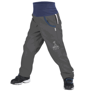Dětské softshellové kalhoty Unuo Fleece Dětská velikost: 128-134 / Barva: šedá