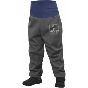 Batolecí softshellové kalhoty s fleecem Unuo Dětská velikost: 68-74 / Barva: tmavě šedá