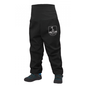 Batolecí kalhoty s fleecem Unuo Softshell Dětská velikost: 74-80 / Barva: černá