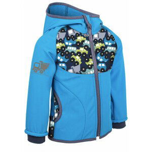 Dětská softshellová bunda Unuo fleece vzor Dětská velikost: 74-80 / Barva: modrá