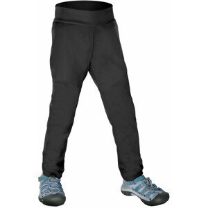 Dětské softshellové kalhoty Unuo bez zateplení pružné Dětská velikost: 98-104 / Barva: černá