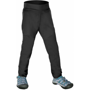 Dětské softshellové kalhoty Unuo bez zateplení pružné Dětská velikost: 128-134 / Barva: černá