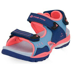 Dětské sandály Alpine Pro Gereto Dětské velikosti bot: 28 / Barva: modrá/růžová