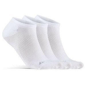 Ponožky Craft Core Dry Footies 3-Pack Velikost ponožek: 43-45 / Barva: bílá
