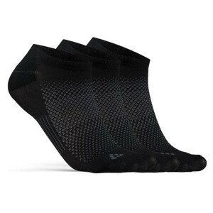 Ponožky Craft Core Dry Footies 3-Pack Velikost ponožek: 37-39 / Barva: černá