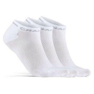 Ponožky Craft Core Dry Shaftless 3-Pack Velikost ponožek: 46-48 / Barva: bílá