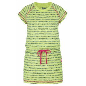 Dívčí šaty Loap Bacy Velikost: 152 / Barva: zelená