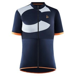 Dámský cyklistický dres Craft Core Endur Logo Velikost: L / Barva: modrá/oranžová