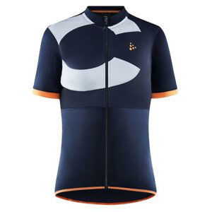 Dámský cyklistický dres Craft Core Endur Logo Velikost: L / Barva: modrá/oranžová