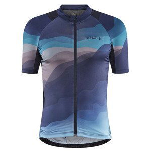 Pánský cyklistický dres Craft Adv Endur Graphic Velikost: XXL / Barva: modrá/světle modrá