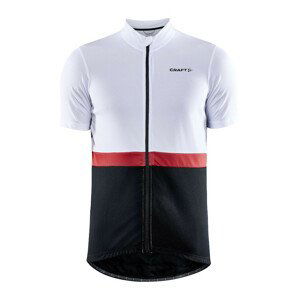 Pánský cyklistický dres Craft Core Endur Velikost: L / Barva: bílá/černá