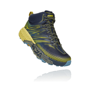 Pánské trailové boty Hoka One One Speedgoat Mid 2 Gtx Velikost bot (EU): 42 (2/3) / Barva: modrá/žlutá