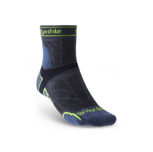 Pánské ponožky Bridgedale Trail Run LW T2 MS 3/4 Crew Velikost ponožek: 44-47 / Barva: modrá