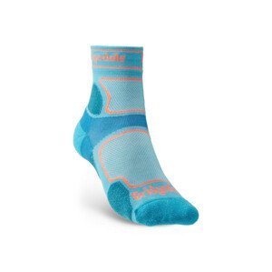 Dámské ponožky Bridgedale Trail Run UL T2 CS 3/4 Crew Velikost ponožek: 38-40 / Barva: modrá