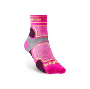 Dámské ponožky Bridgedale UL T2 CS 3/4 Crew Women's Velikost ponožek: 41-43 / Barva: růžová