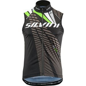 Pánská cyklovesta Silvini Team Velikost: L / Barva: černá/zelená